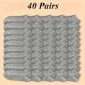 40 Pairs of Simple Black, White, and Gray Socks, Elastic, Breathable, and Odor Resistant, Suitable for Outdoor Sports Wear