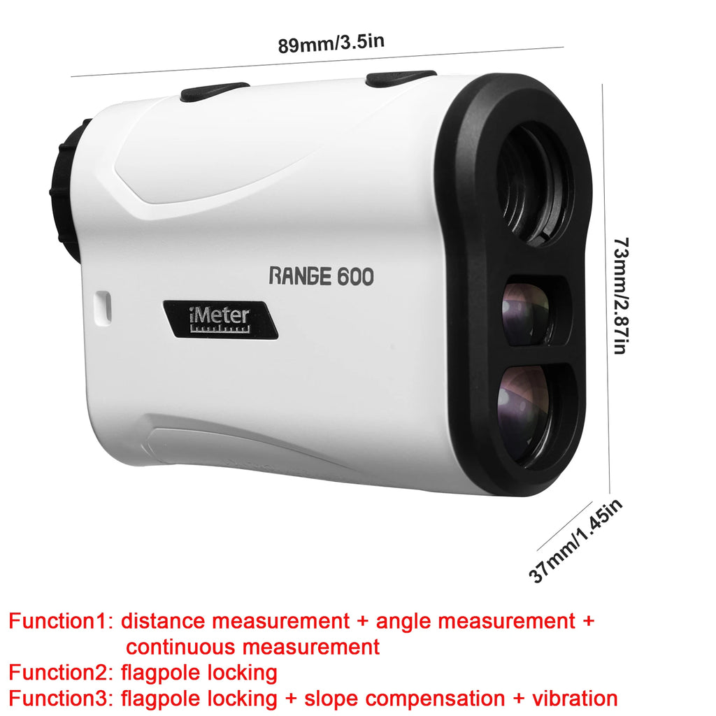 PEAKPULSE 650 Yards Golf Laser Rangefinder with Slope Switch Compensation and Replaceable Battery Range Finder for Golfing Gift