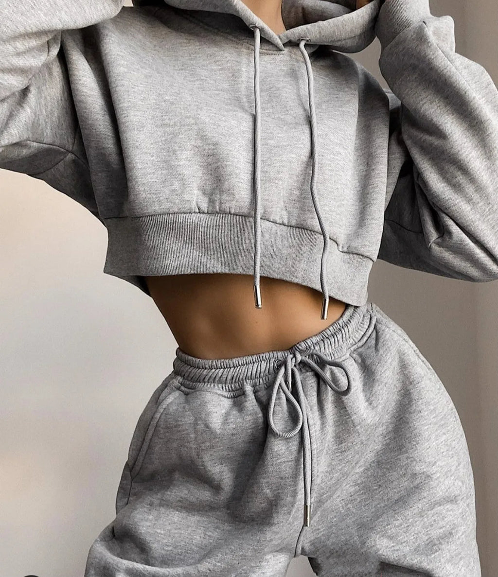 Women's Slim Sports Sexy Sexy Sports Casual Wear Plus Velvet Sports Dress Two-piece Sportswear Women