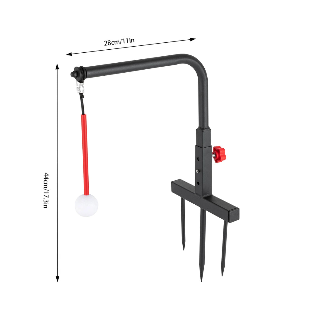 Golf Swing Trainer, Swing Practice Trainer Golf with Golf Ball & 3 Support Rods , Outdoor Hitting Training Aid for All Levels