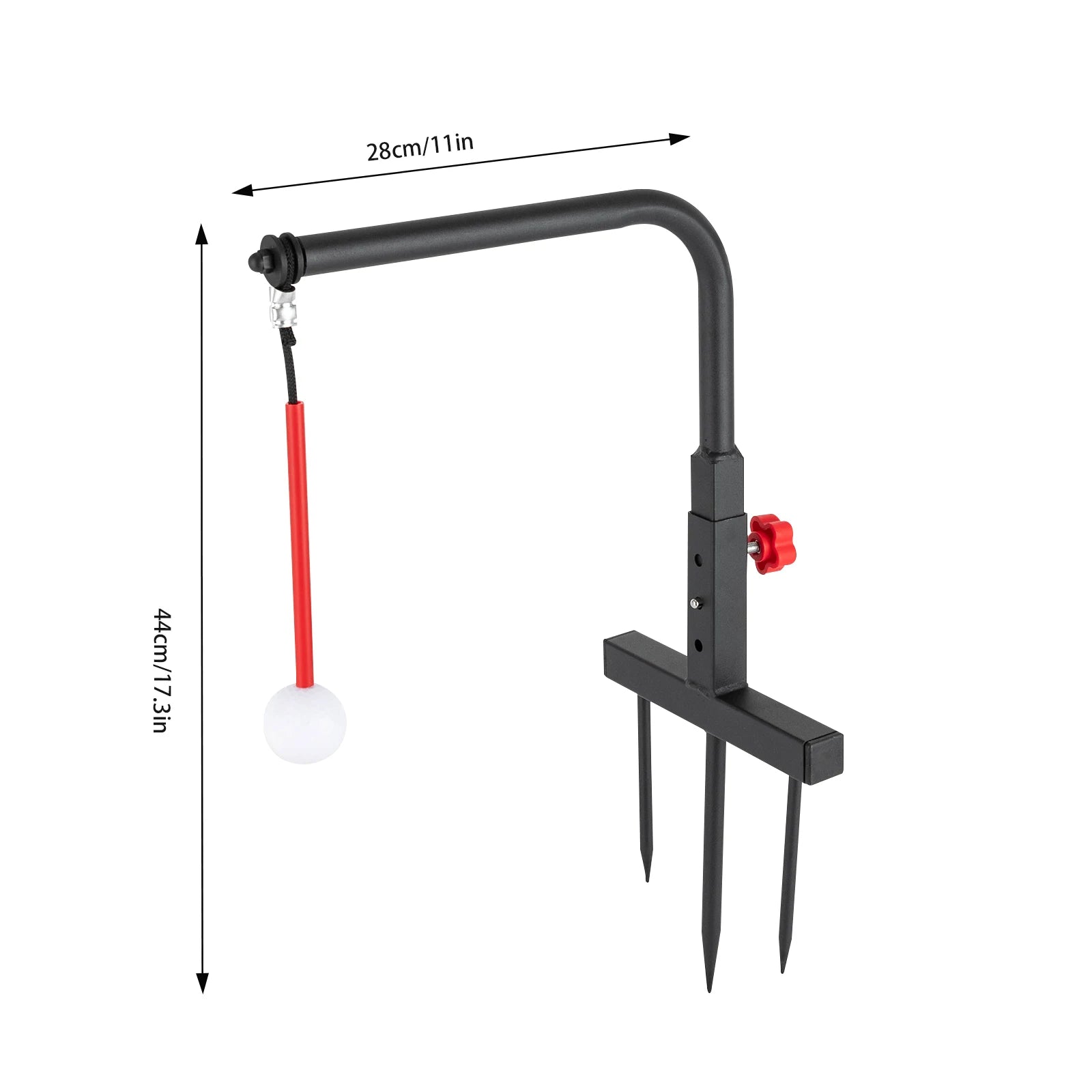Golf Swing Trainer, Swing Practice Trainer Golf with Golf Ball & 3 Support Rods , Outdoor Hitting Training Aid for All Levels