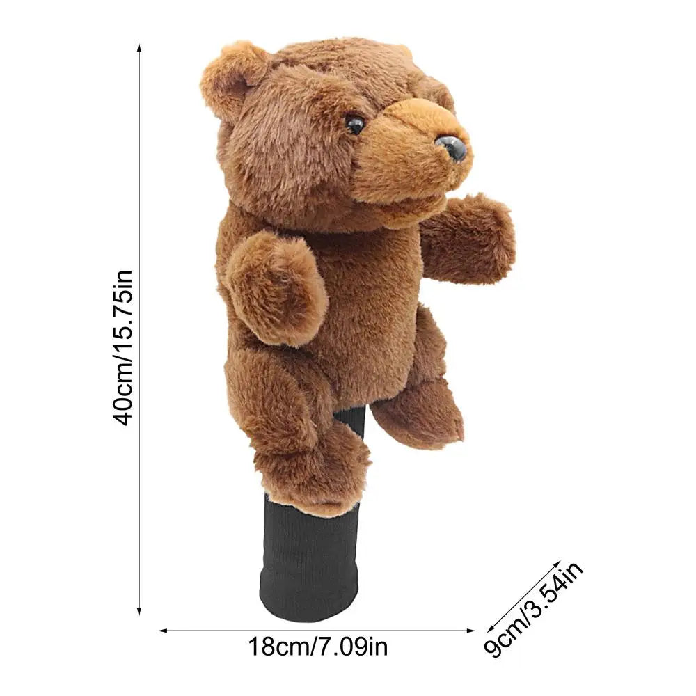 Golf Head Covers Plush Driver Cover Golf Heads Cartoon Stuffed Animal Putter Headcover Animal Golf Headcover Golf Club Protector