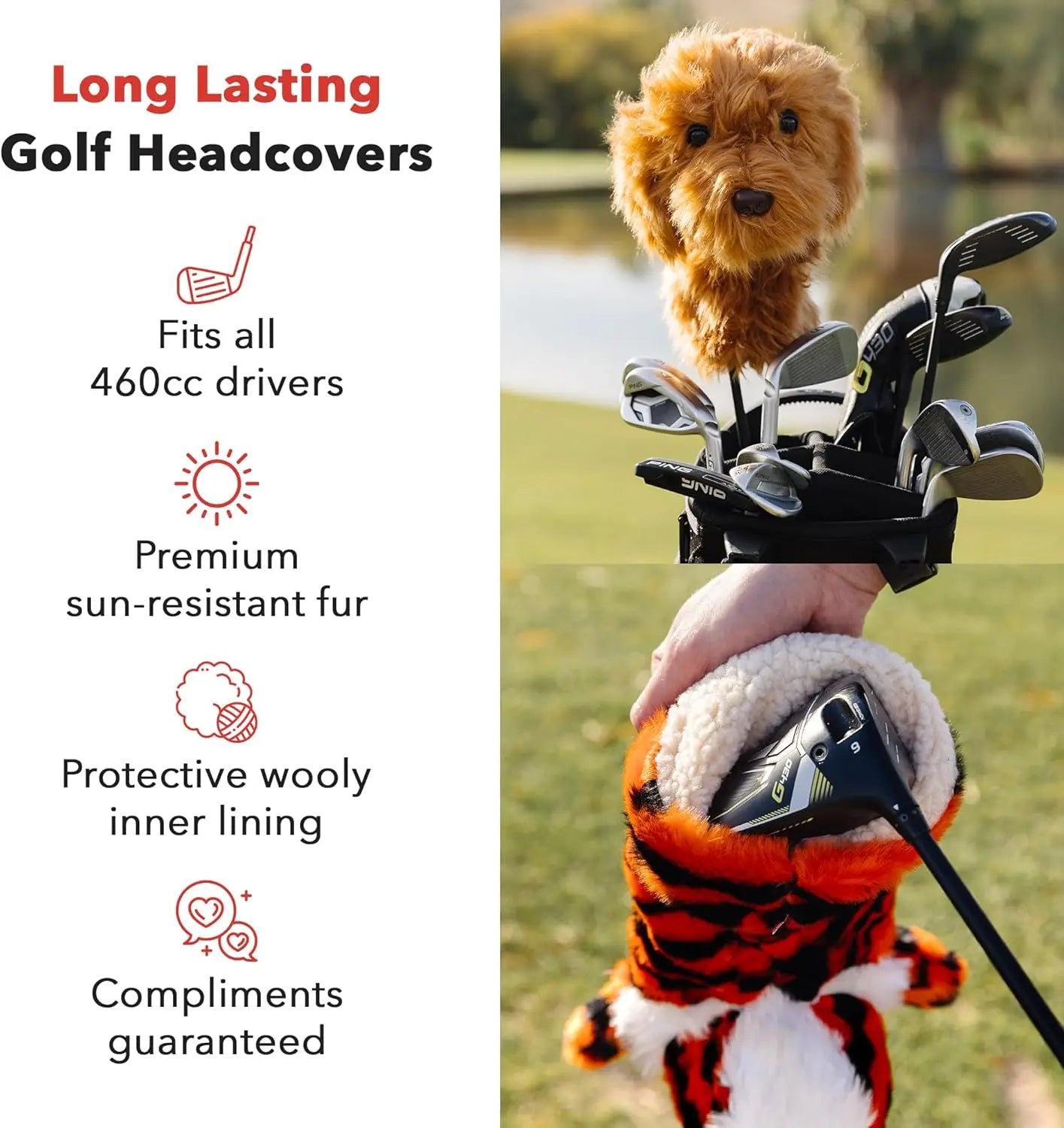 Funny Fox Driver Headcover for Golf Clubs - Premium Protection, Stylish Design for Men and Women