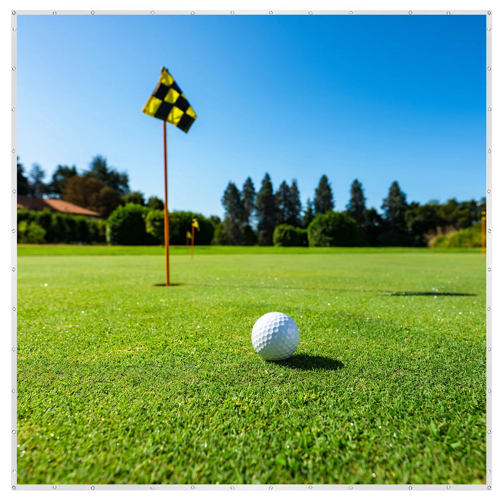 Golf Simulator Impact Screen Easy To Install Golf Practice Simulator Backdrop for Training Indoor/Outdoor