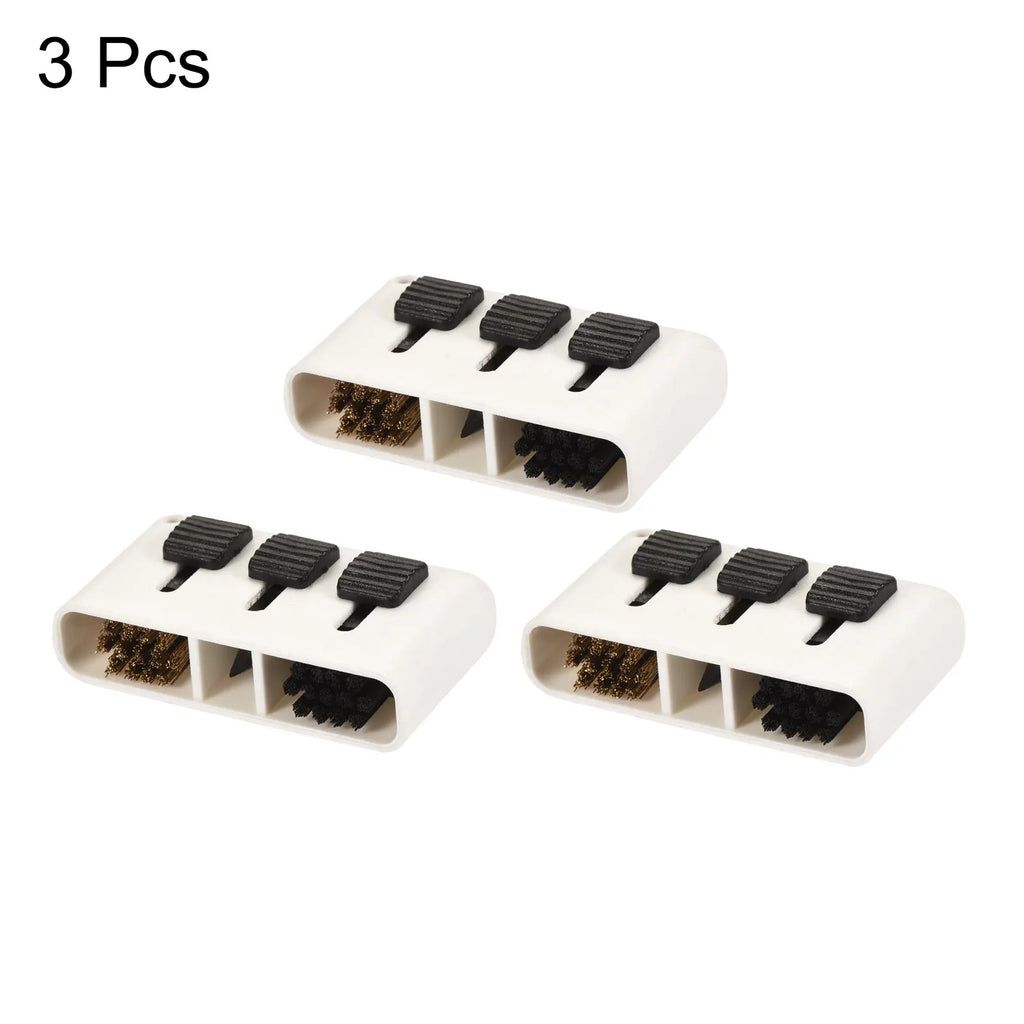 Golf Club Brush 3 in 1 Portable Retractable Dust Groove Cleaner, Pack of 3