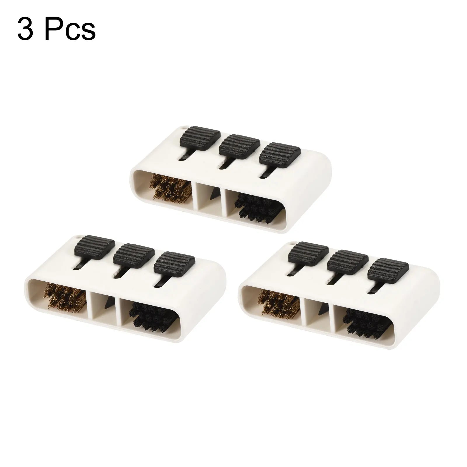 Golf Club Brush 3 in 1 Portable Retractable Dust Groove Cleaner, Pack of 3