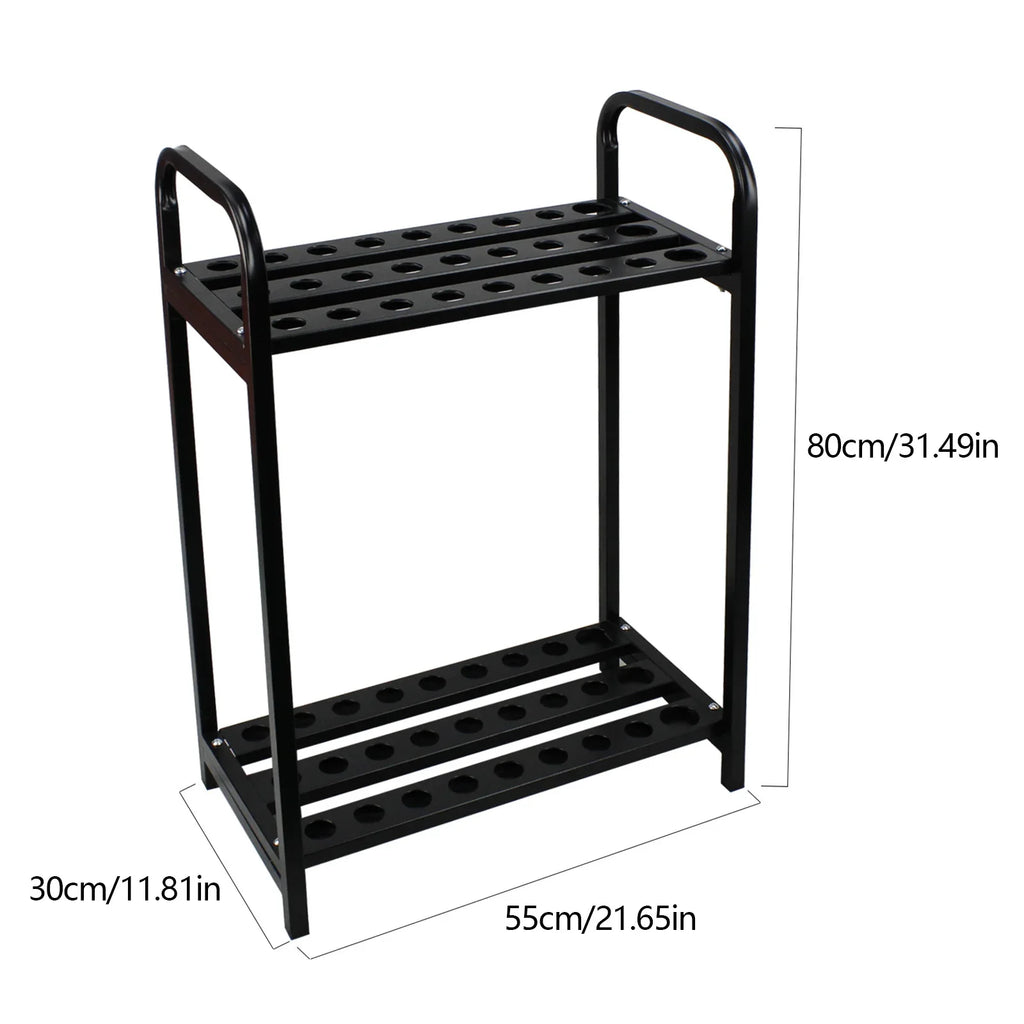 NEW Metal Golf Club Holder Organizer - 27 Club Display Rack, Durable Golf Shelf Stand for Storage and Wall Mount