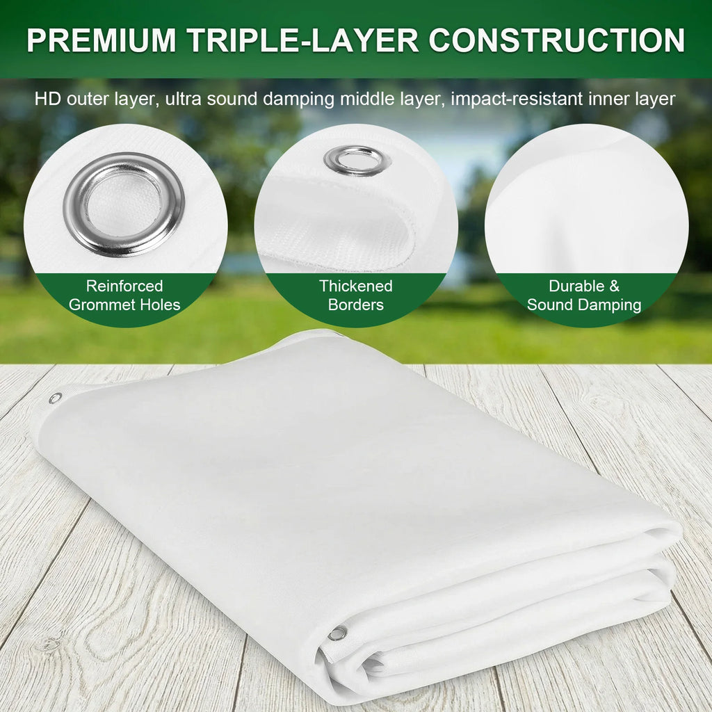 Golf Simulator Impact Screen Easy To Install Golf Practice Simulator Backdrop for Training Indoor/Outdoor