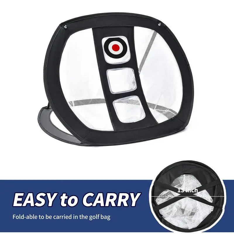 Foldable PopUp Golf Chipping Mat Golf Chipping Net Portable Golf Swing Trainer Chipping Pitching Cages Mats For Golf Supplies