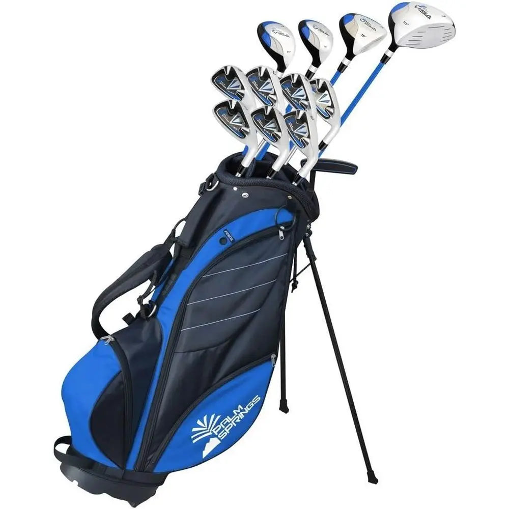 Men's +1 Degree Tall Graphite and Steel Golf Club Set with Stand Bag