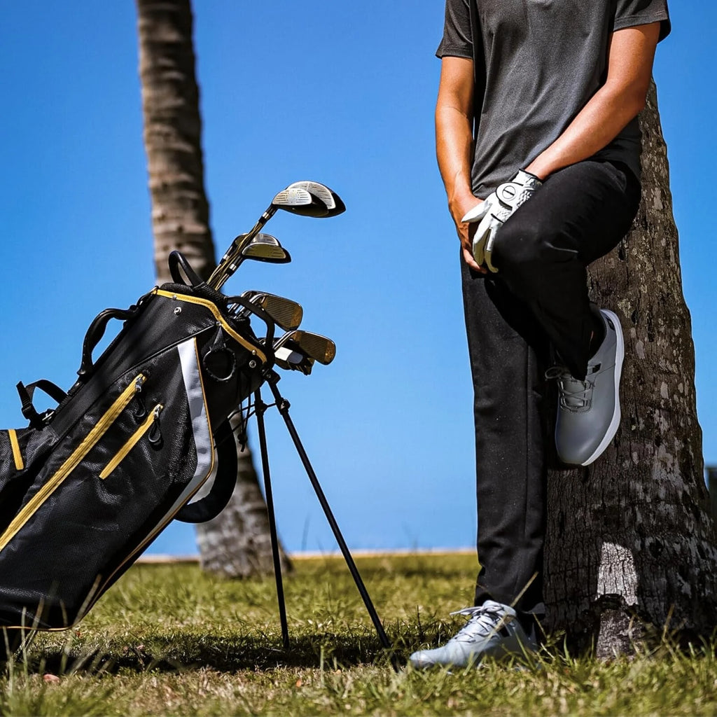 Men’s 17-Piece Golf Set – Driver, Woods, Hybrids, Irons (6-SW), Putter, Stand Bag, 4 Headcovers and Rainhood