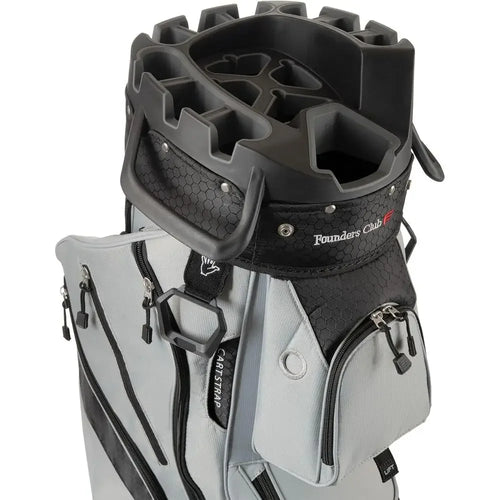 14-Way Top Golf Bag with Anti-Rattle Dividers, Snap-On Rain Hood & Full-Length Dividers
