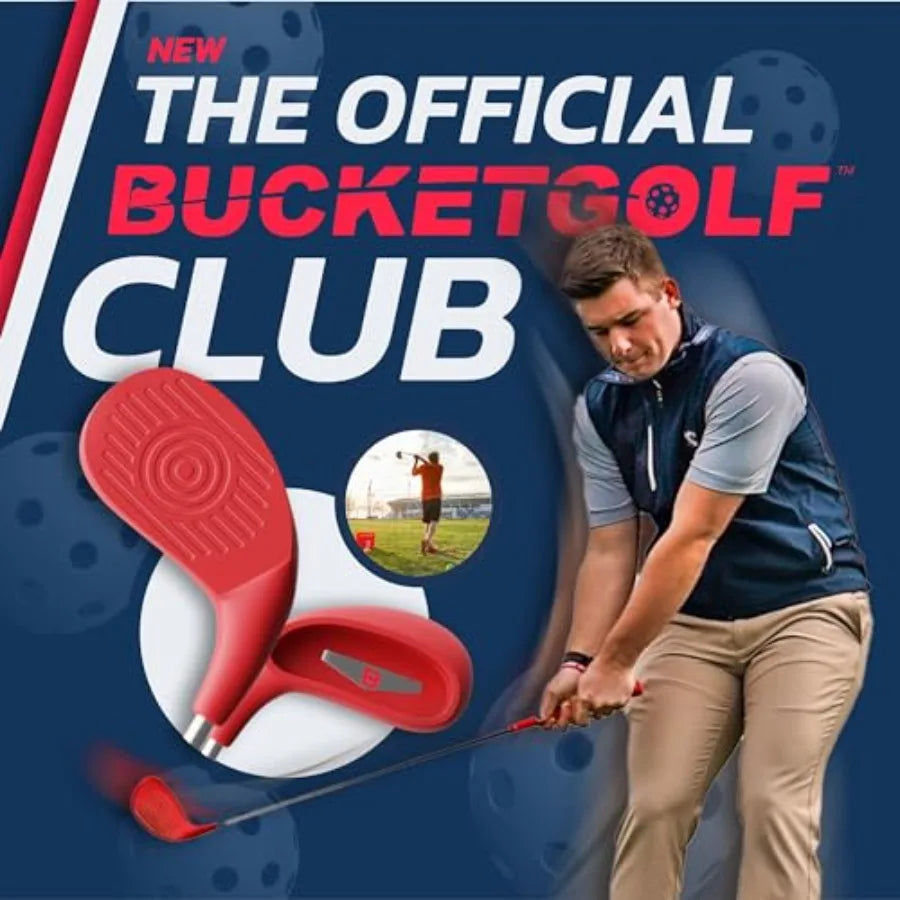 Official Club - Backyard Outdoor Golf Club with Oversize Club Head to Play Hit Plastic Or Foam Golf Balls in Grass Parks Yards