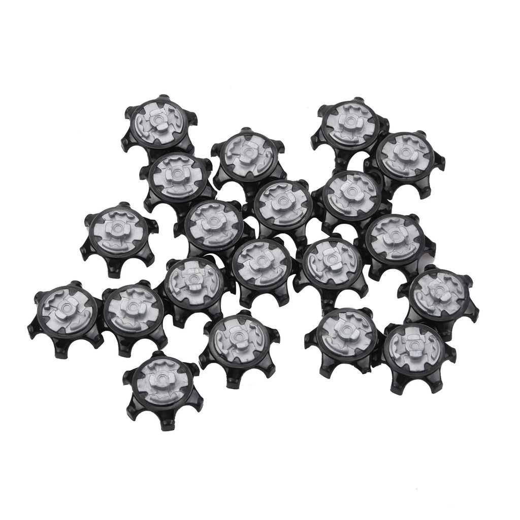 20Pcs Plastic Golf Spikes Pins Cleat Fast Twist 2.5x1.2cm Golf Shoe Spikes Ultra Thin Durable Replacement Set