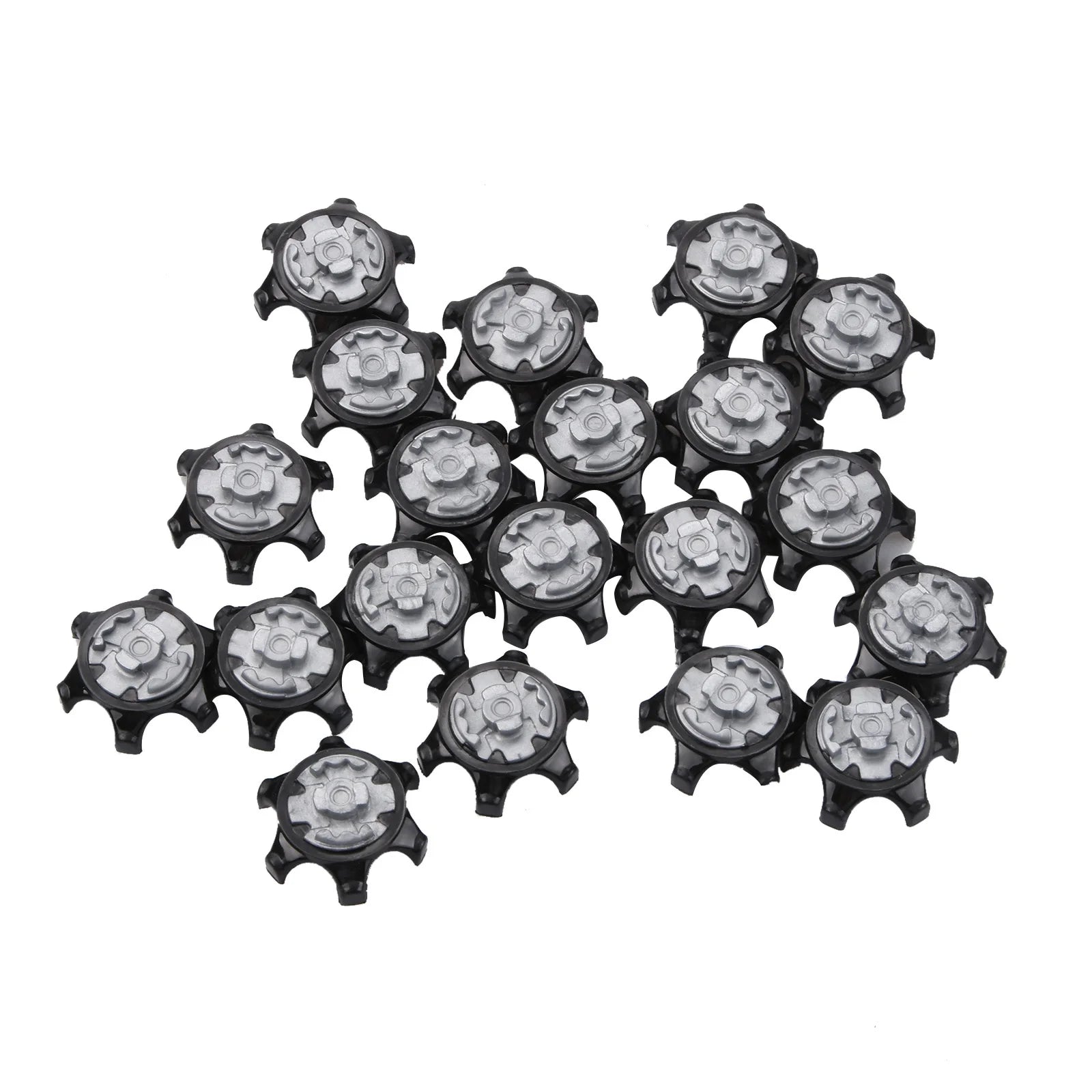 20Pcs Plastic Golf Spikes Pins Cleat Fast Twist 2.5x1.2cm Golf Shoe Spikes Ultra Thin Durable Replacement Set