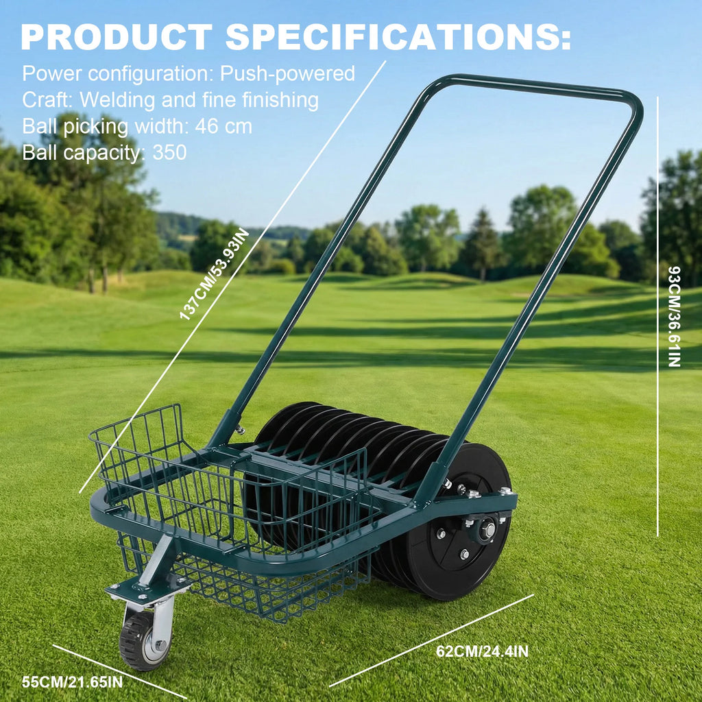 Golf Balls Collector Cart No Bending Over Collector Basket Golf Balls Picker Upper Saving Time and Effort for All Golfer