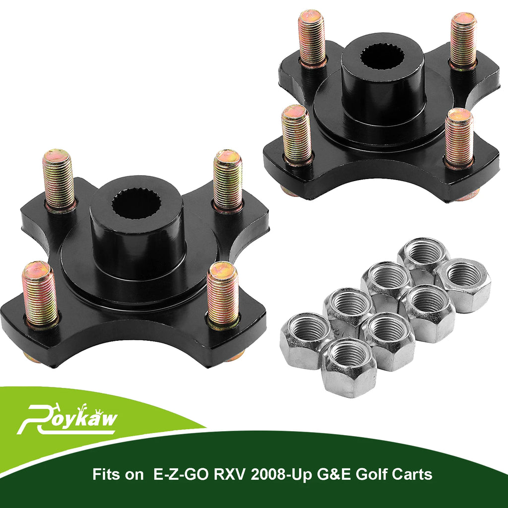 Roykaw Golf Cart Rear Wheel Hub Flange Plate for EZGO RXV 2008-Up Gas and Electric, Replaces OEM # 604112, 615604, 70968-G03