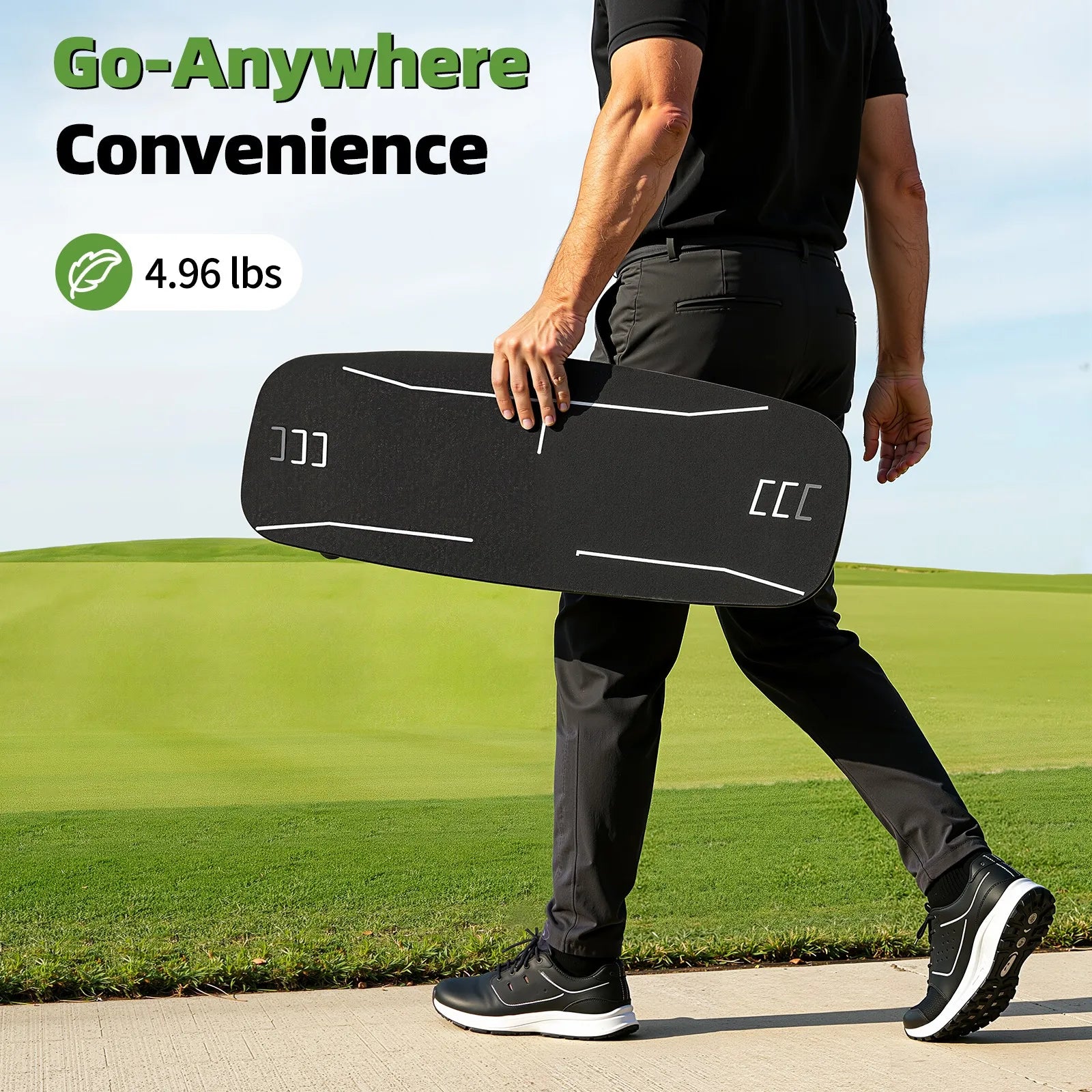 Golf Pressure Plate Weight Shift Balance Board Swing Trainer for Indoor Outdoor Use Enhancing Stability and Power