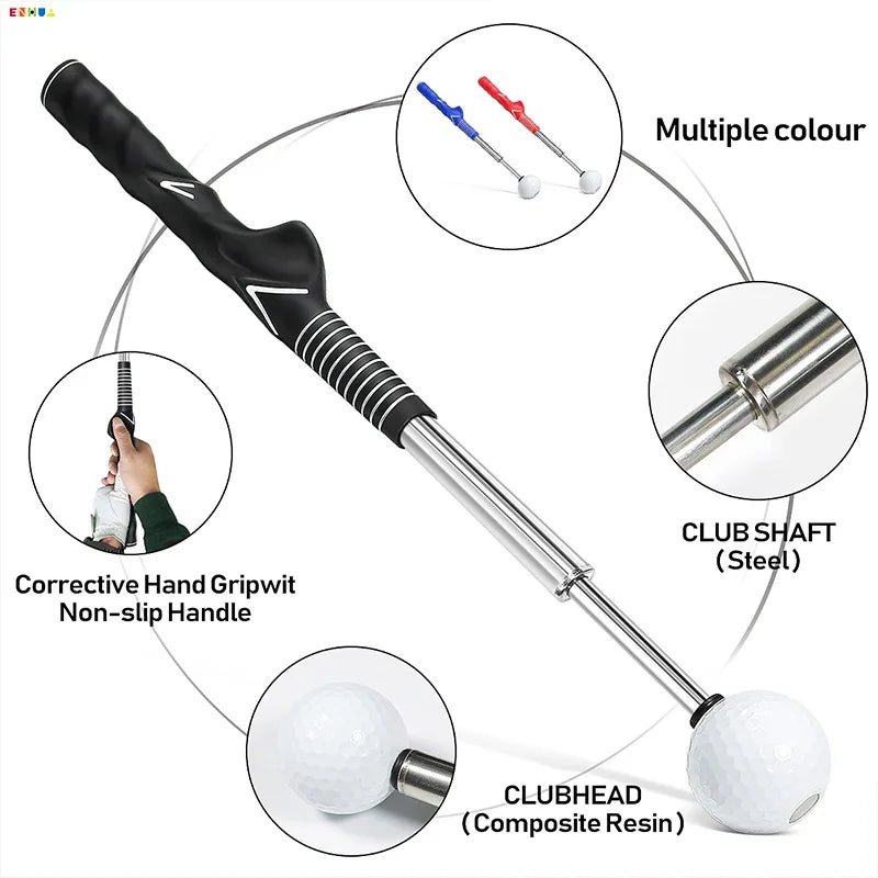 New Golf Telescopic Swing Trainer with Sound Feedback Golf Swing Practice Stick GOLF Swing Trainer