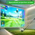 Golf Simulator Impact Screen 9.8x13ft Golf Impact Screen for Indoor/Home/Garage Training Hitting Screens with Grommet Holes