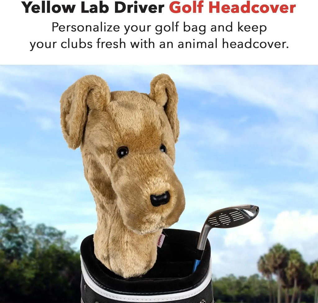 Yellow Lab Driver Headcover for Golf Clubs - Premium, Funny, and Stylish Protection for Men and Women