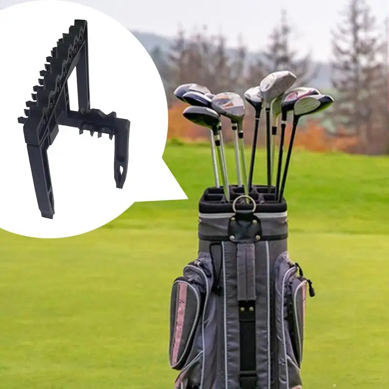 Golf Club Holder For Bag Golf Bag Clip Fixing Frame Lightweight Golf Stick Organize Holder Reusable Indoor Outdoor Sports
