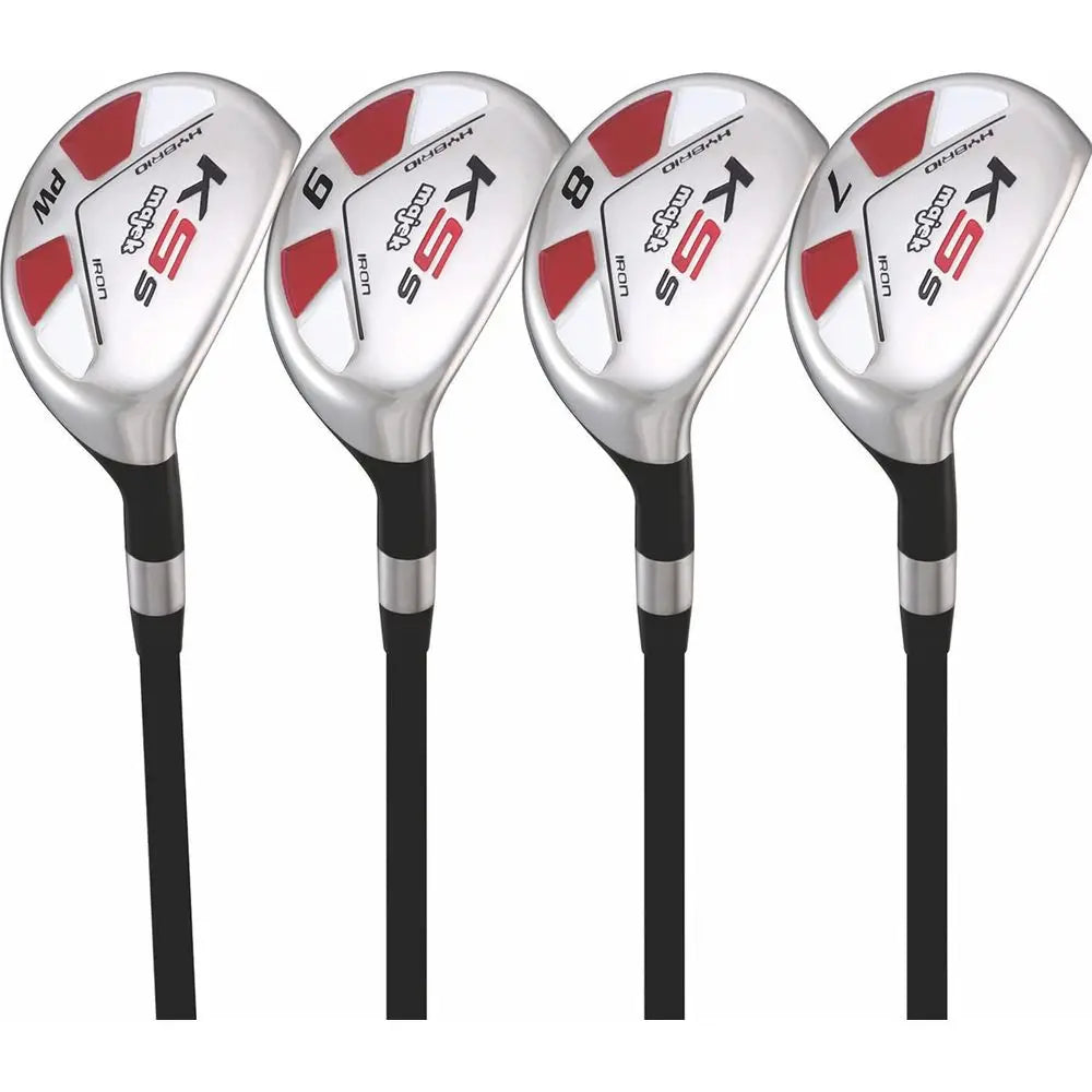 Men's Golf Hybrid Clubs Set: 7, 8, 9, PW, Utility A-Flex Right-Handed