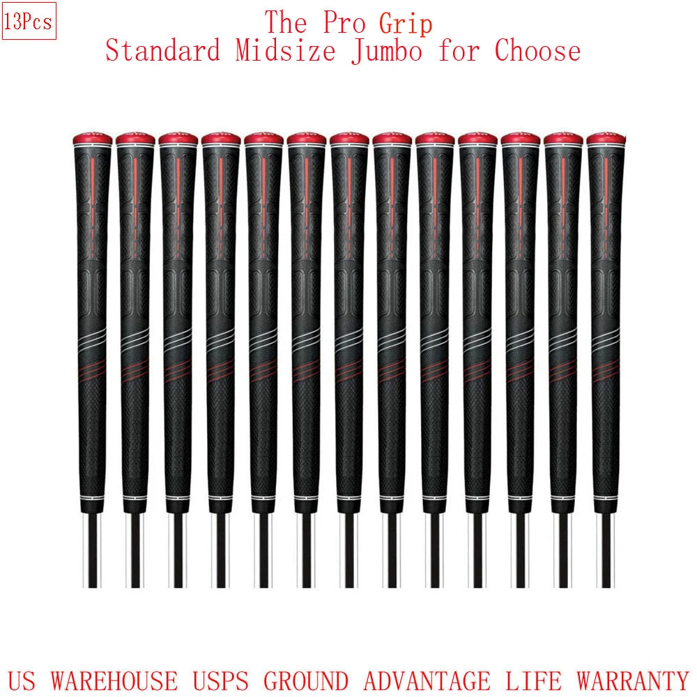 13PCs Pro Grip Golf Club Grip Golf Grip Tacky Feel Standard Midsize Jumbo