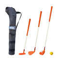 Golf Clubs Set for Yard Sports: Complete Three-Club Package with Durable Carry Bag and Soft Practice Balls Ideal for 's Outdoor