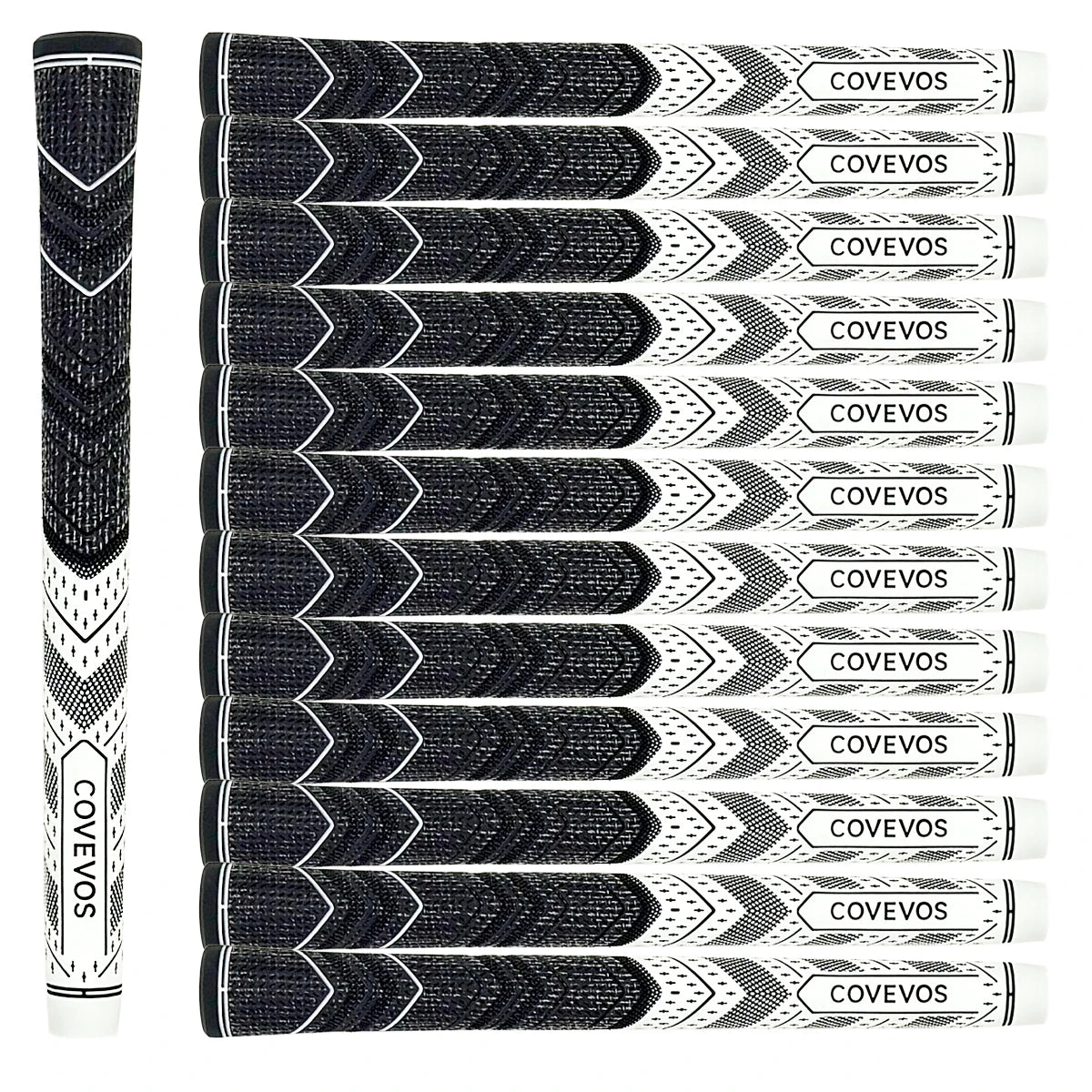13pcs golf grips, made of natural rubber, with durable non-slip design, suitable for men and women.