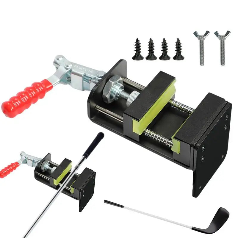 Golf Club Clamp Grip Replacement Tool Golf Putter Swing Regrip Vise Tool Grip Hand Retainer Clamp Removal Tool Golf Supplies