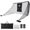 10x7ft Golf Hitting Net with 2 Side Barriers & Storage Bag Golf Practice Hitting Net for Golfers Backyard Driving Chipping Swing