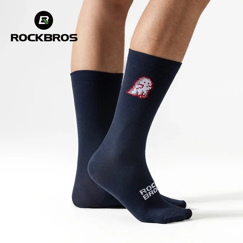 ROCKBROS Socks Men Women High Elasticity Breathable Running Cycling Socks Outdoor Climbing Hiking High Quality Sportswear Socks