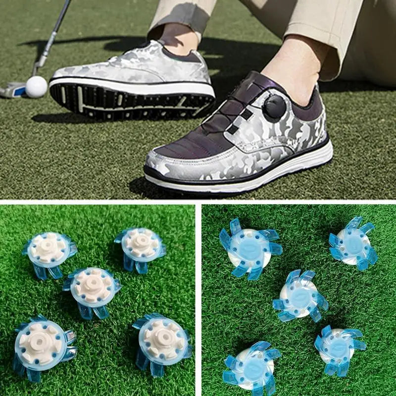 Portable Turn Quick Twist Golf Spike 12pcs Golf Shoe Spikes Convenient Golf Cleat Golf Training Aids Shoe Spikes Replacement Set