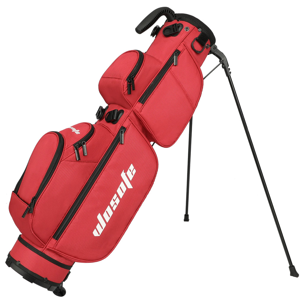 Lightweight Golf Stand Bag - 3-Way Dividers, Fits 5-9 Clubs - Small Sunday Bag for Men & Women, Par 3, Driving Range & Executive