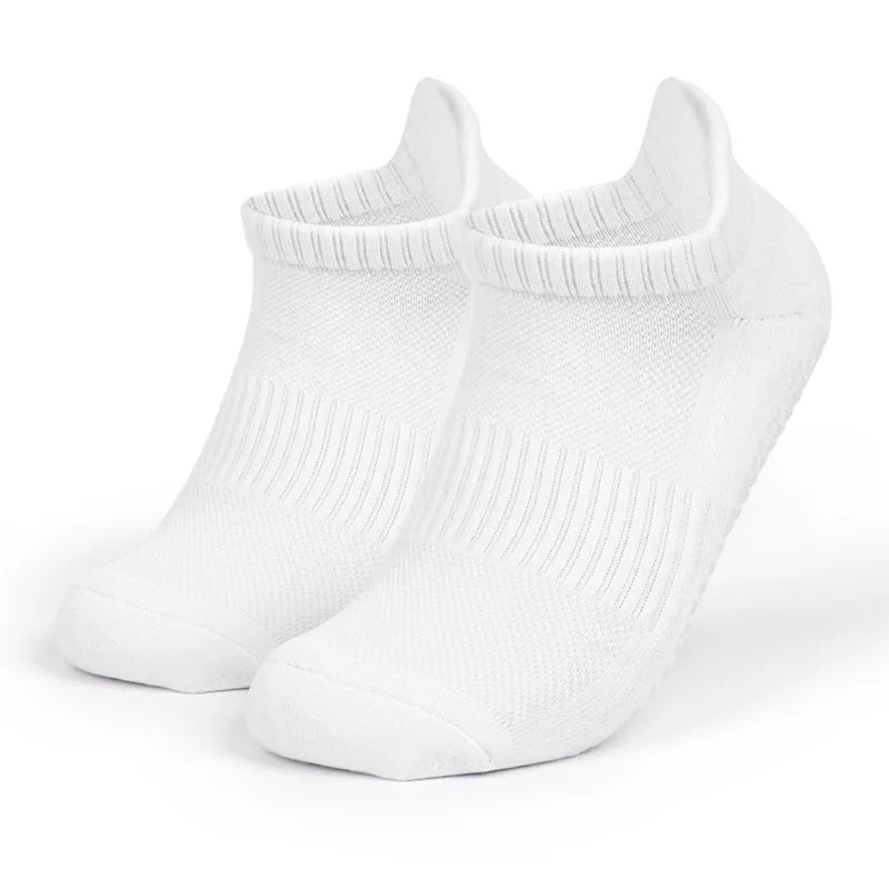 Women Men Sport Non Slip Yoga Socks with Grips Non-slip Hospital Anti Skid Ballet Pilates Fitness Exercise Terry Ankle Socks