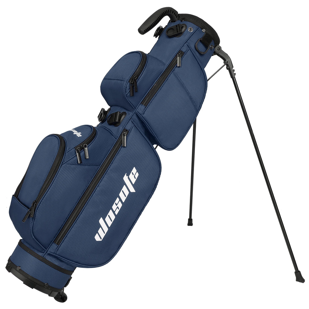 Lightweight Golf Stand Bag - 3-Way Dividers, Fits 5-9 Clubs - Small Sunday Bag for Men & Women, Par 3, Driving Range & Executive