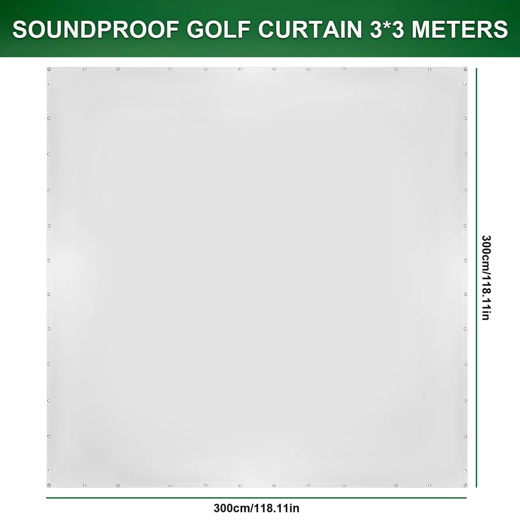 Golf Simulator Impact Screen Easy To Install Golf Practice Simulator Backdrop for Training Indoor/Outdoor