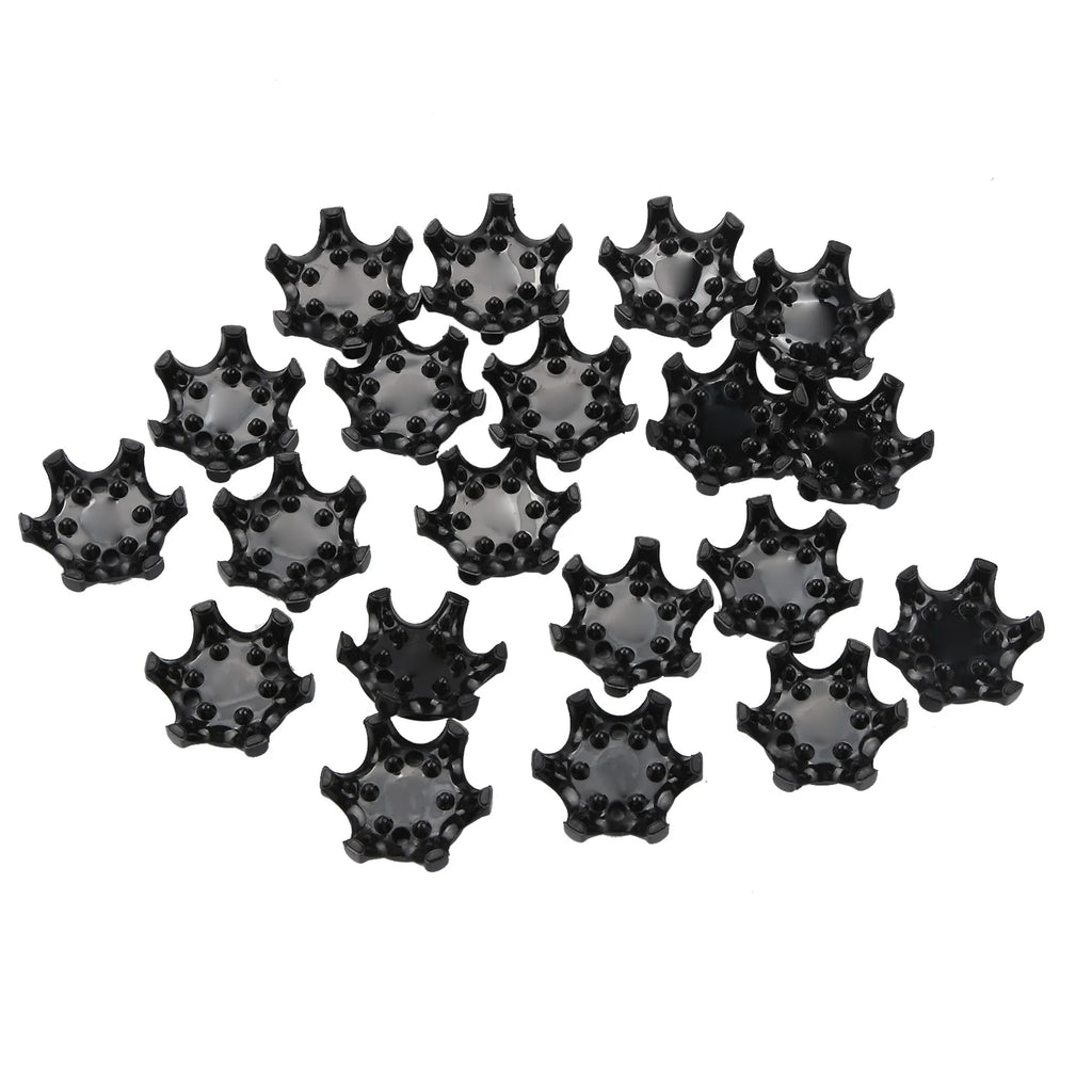 20Pcs Plastic Golf Spikes Pins Cleat Fast Twist 2.5x1.2cm Golf Shoe Spikes Ultra Thin Durable Replacement Set