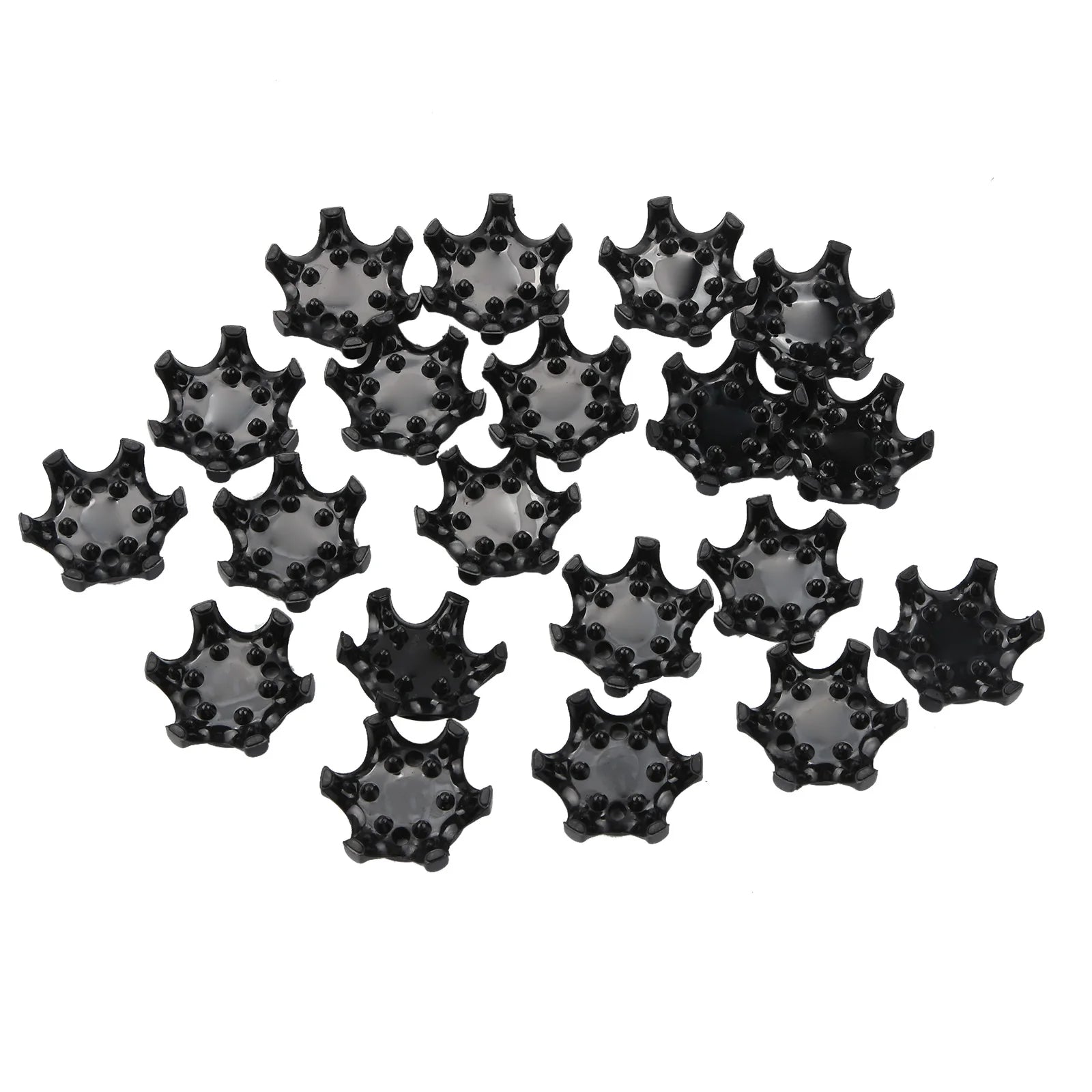 20Pcs Plastic Golf Spikes Pins Cleat Fast Twist 2.5x1.2cm Golf Shoe Spikes Ultra Thin Durable Replacement Set