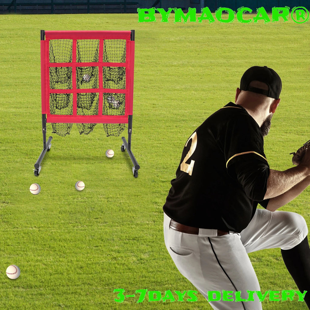 9 Hole Practice Net, Baseball Throwing Golf Practice Net, Multi Functional Training Net for Golf Baseball Practice, Backyard