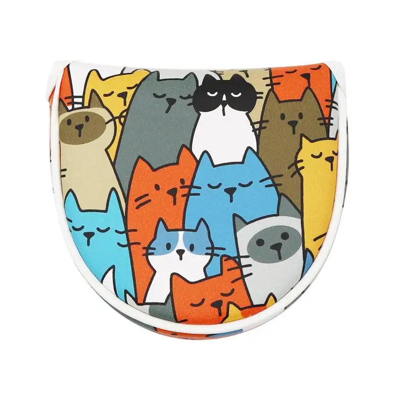 Golf Driver Head Covers Cartoon Cat Driver Headcover Funny Golf Club Covers Waterproof And Functional Fit Drivers And Fairway