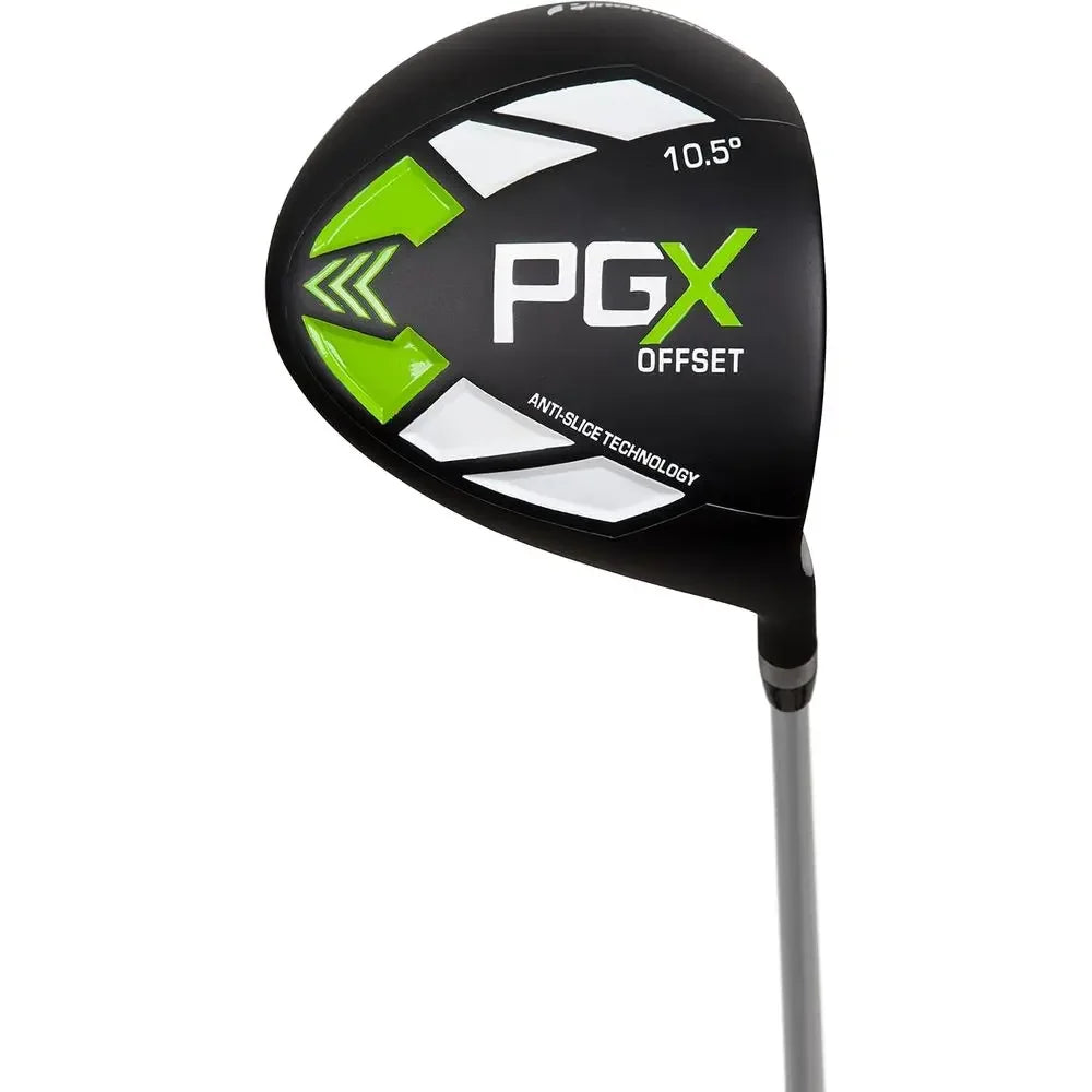 Right-Handed Ladies' Graphite Golf Club Set with Lex Shaft in Black, Green, and White