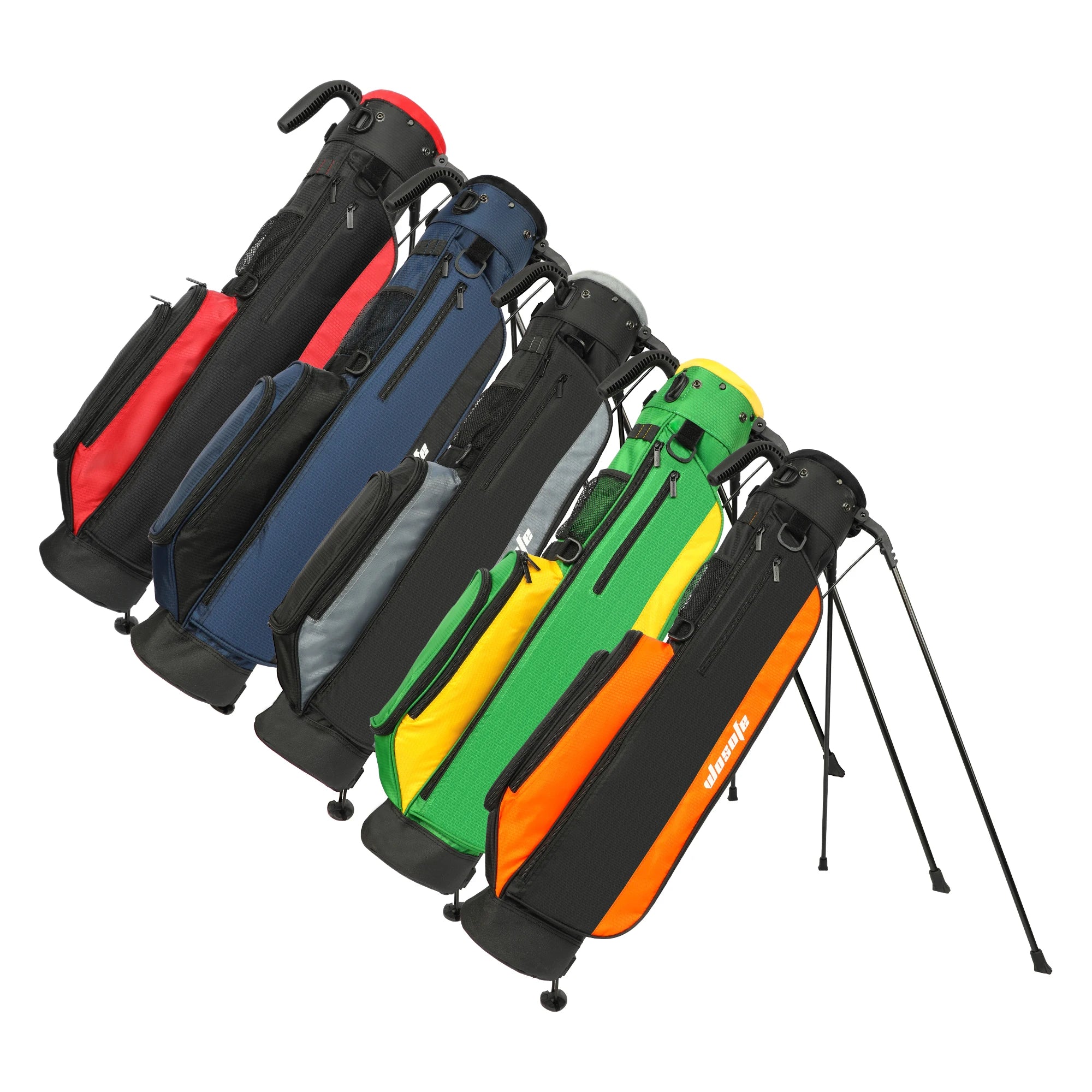 Lightweight Golf Stand Bag for Driving Range & Executive Courses, 2/3 Way Divider Sunday Carry Bag with Auto-Pop Stand, 5 Pocket