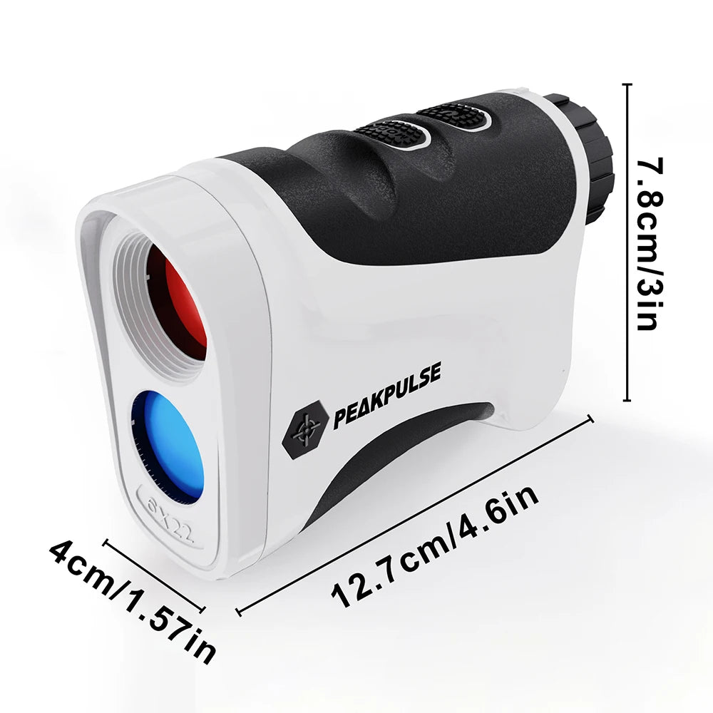 PEAKPULSE 650 Yards Golf Laser Rangefinder with Slope Switch Compensation and Replaceable Battery Range Finder for Golfing Gift