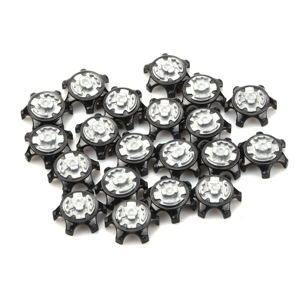 20Pcs Plastic Golf Spikes Pins Cleat Fast Twist 2.5x1.2cm Golf Shoe Spikes Ultra Thin Durable Replacement Set