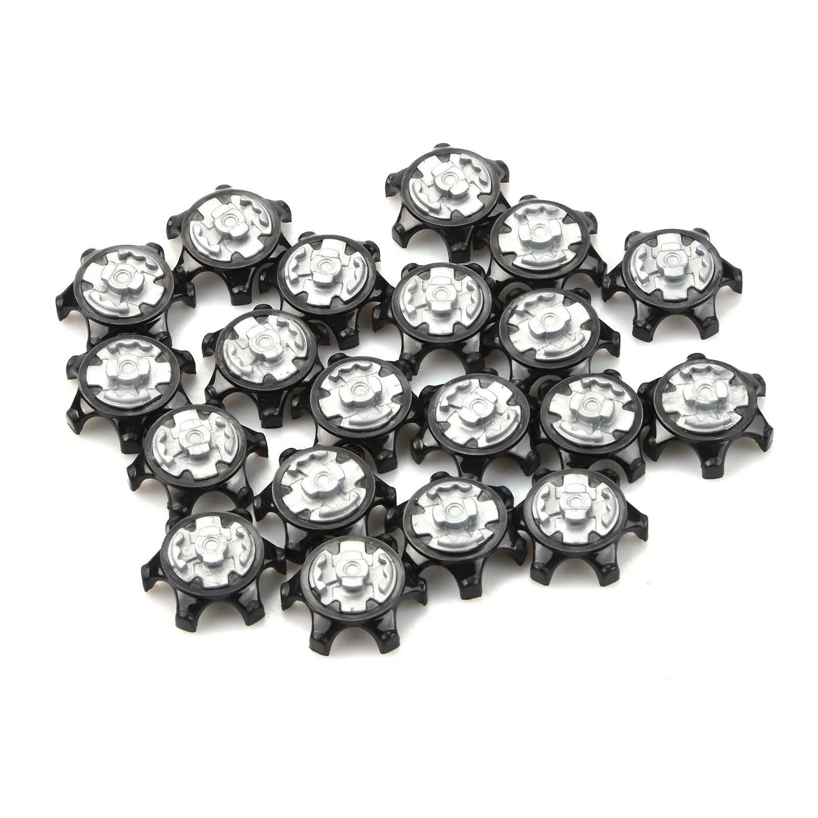 20Pcs Plastic Golf Spikes Pins Cleat Fast Twist 2.5x1.2cm Golf Shoe Spikes Ultra Thin Durable Replacement Set