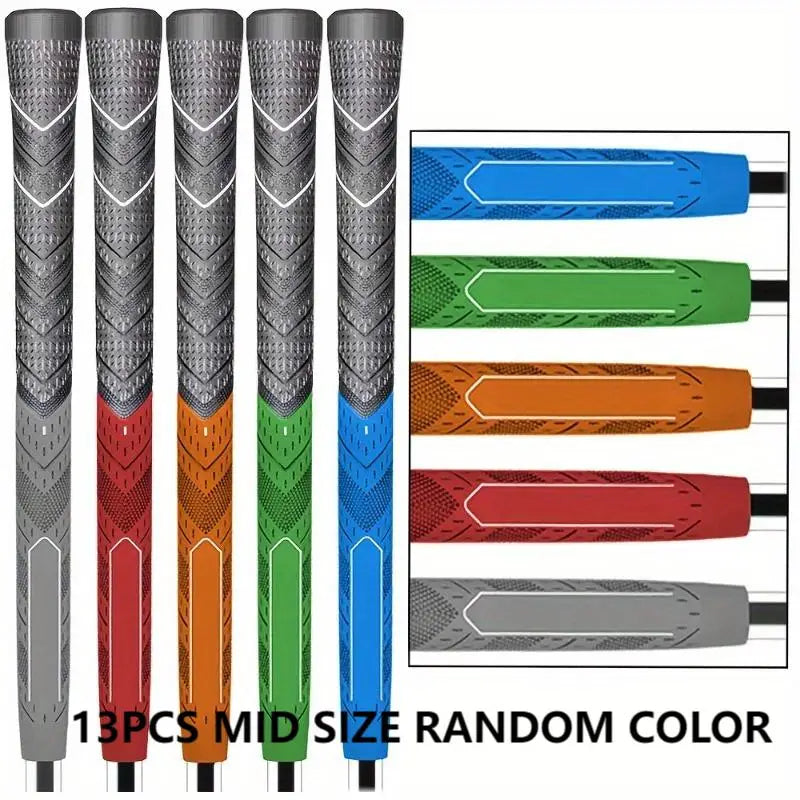 Golf Putter Grip Club Grips Non-slip Wear-resistant Midsize Standard Strong Grip Grips Rubber Cotton Yarn Iron and Wood Grips