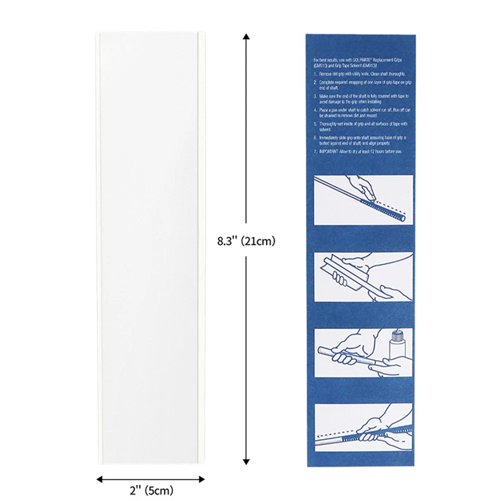 13 Pcs Double Sided Adhesive Strips Professional Golf Club Grip Tape Golf Tape for Better Regrip and Control 22x5cm