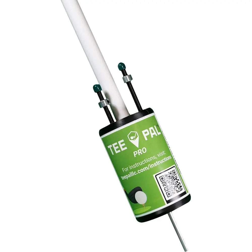 Golf Ball Teeing Device with Magnetic Height Probes and Bending Issue Solution